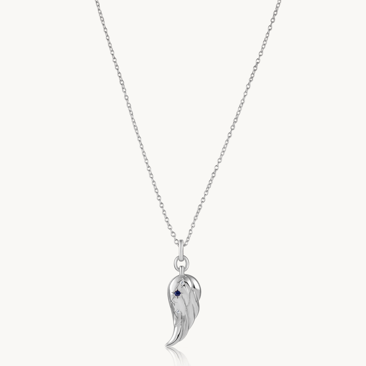 Sterling silver angel wing necklace deals