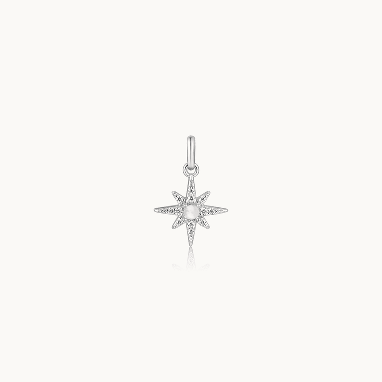 Silver North Star Charm - Mienlabel