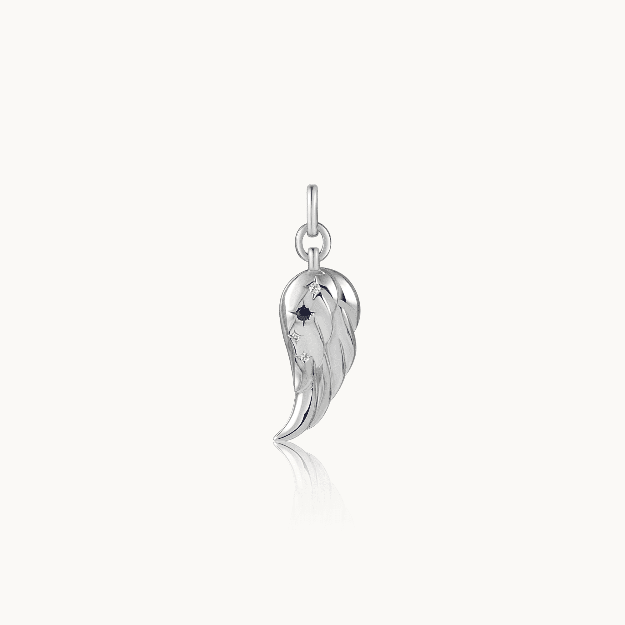 Sterling silver angel wing charm clearance