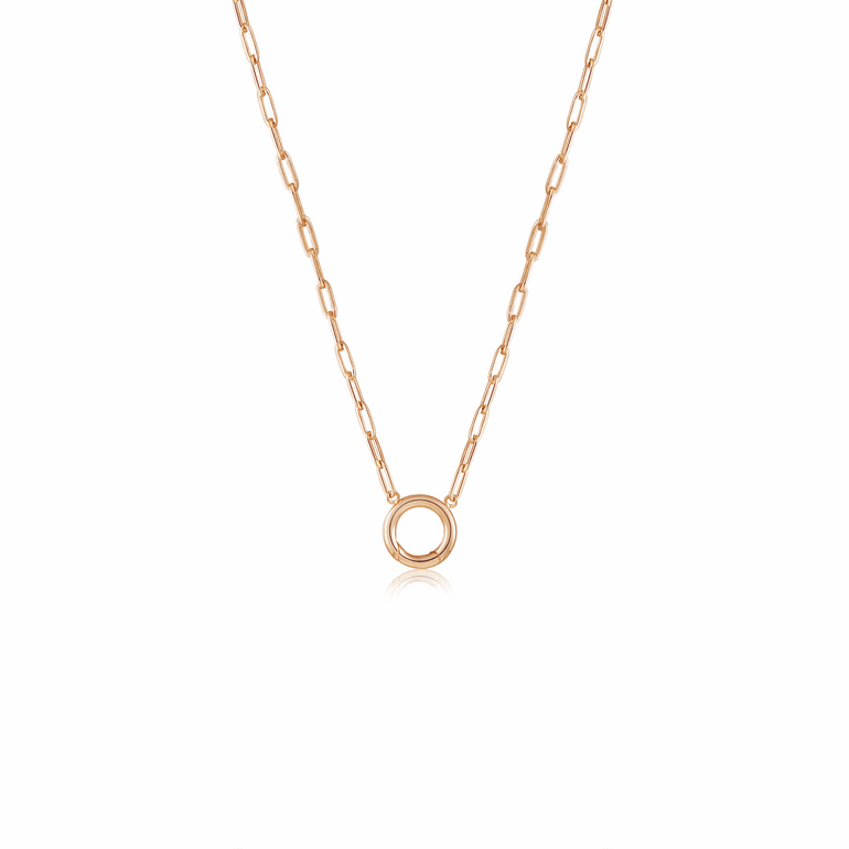 Gold Charm Carrier Necklace Chain - Mienlabel