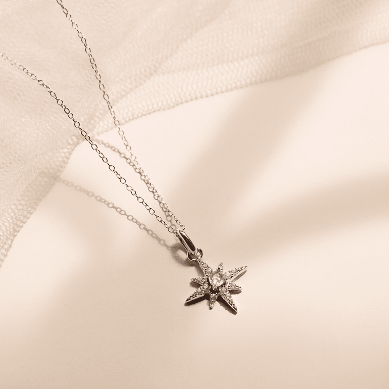 Silver North Star Necklace - Mienlabel