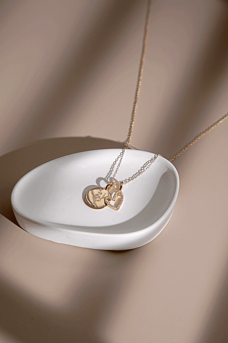 Gold Eternal Heart Necklace - Mienlabel