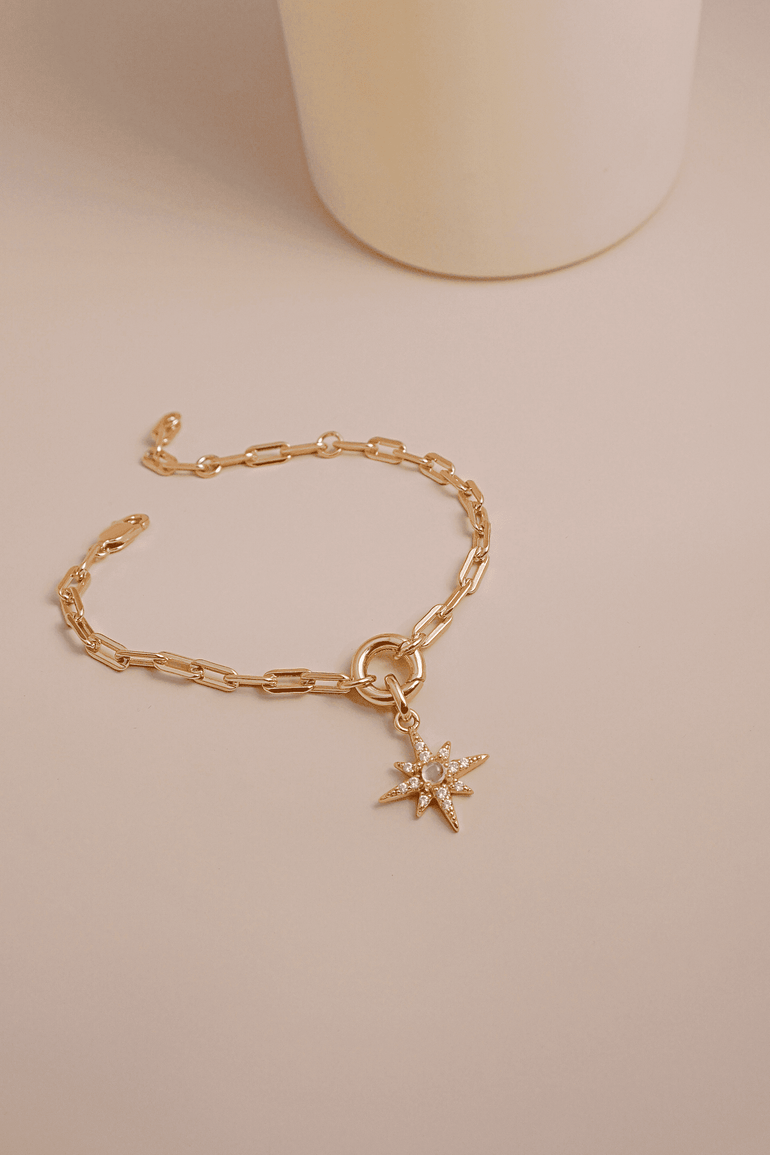 Gold North Star Charm - Mienlabel