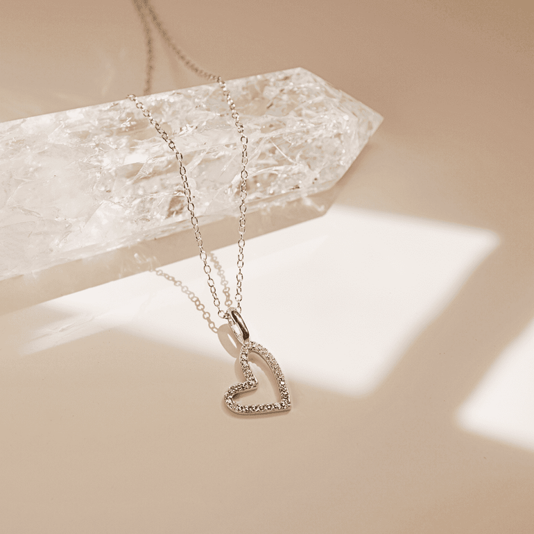 Silver Eternal Heart Necklace - Mienlabel