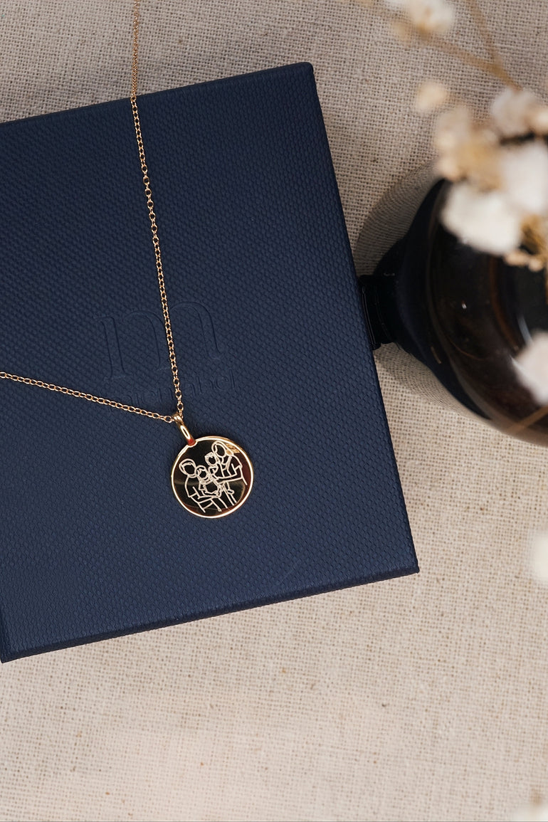 Gold Elegance Pendant Necklace - Mienlabel