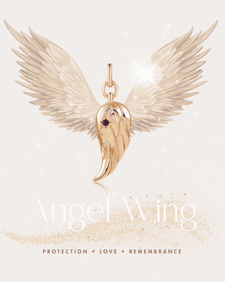 Gold Angel Wing C.C Bracelet - Mienlabel