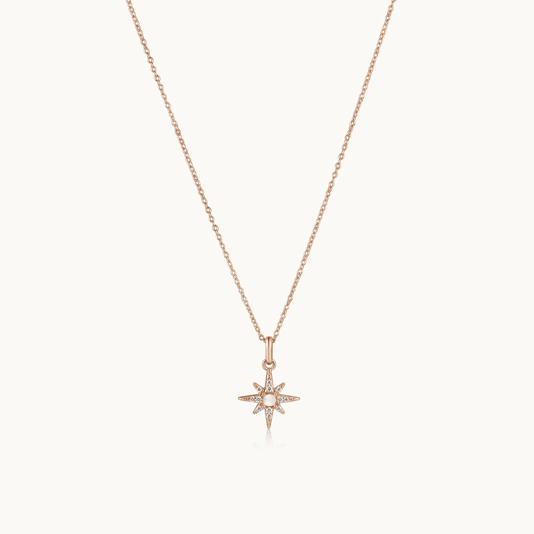 Gold North Star Necklace - Mienlabel