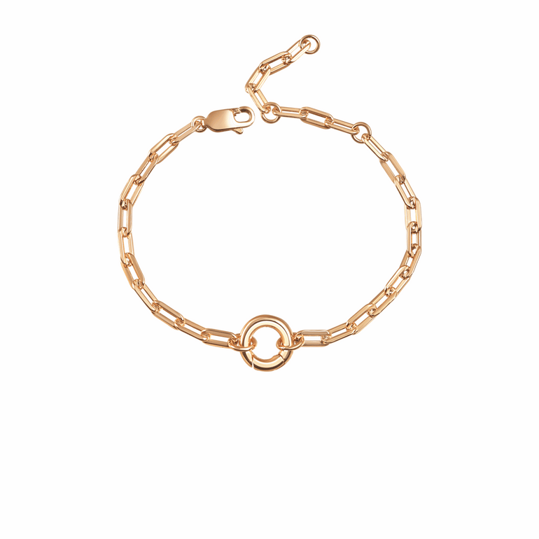 Gold Charm Carrier Bracelet Chain - Mienlabel