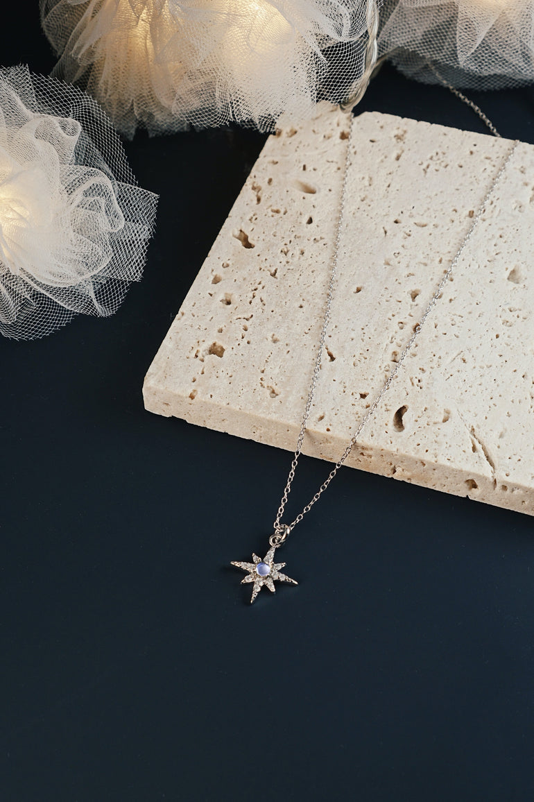 Silver North Star Necklace - Mienlabel